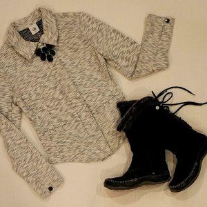 Size XS: CAbi Neo Marled Moto Zip Jacket Style 5102